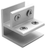 Glass Shelf Support Bracket Aluminum For 10-12 MM