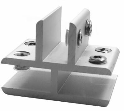 Glass Shelf Support Bracket Aluminum For 10-12 MM