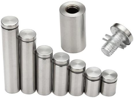 Glass Railling Standoff Hardware Round Stainless
