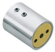 Stainless Steel Shower glass Door Hardware Round Tube Barket Wall